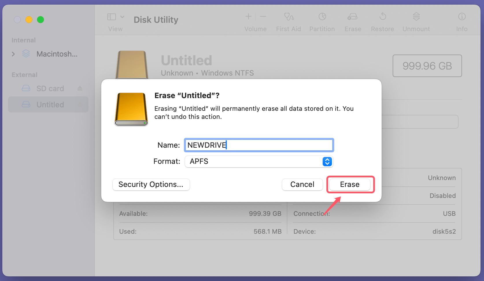 Fix com.apple.DiskManagement.disenter error 49223 on Mac