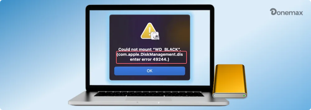 Fix com.apple.DiskManagement.disenter error 49244 on Mac