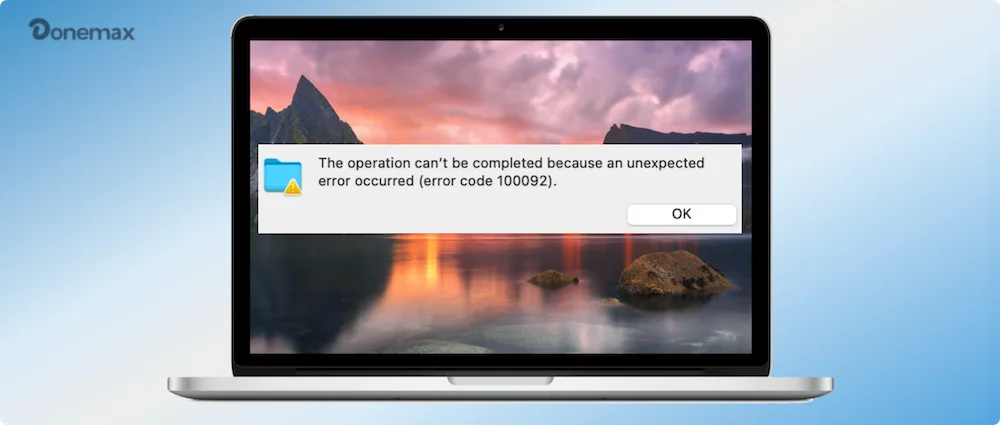 Mac Error Code -100092