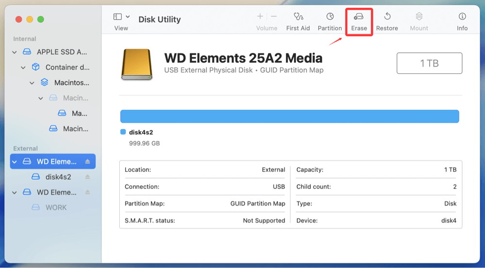 mount NTFS drive on macOS Tahoe 26