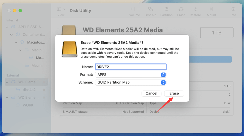 mount NTFS drive on macOS Tahoe 26
