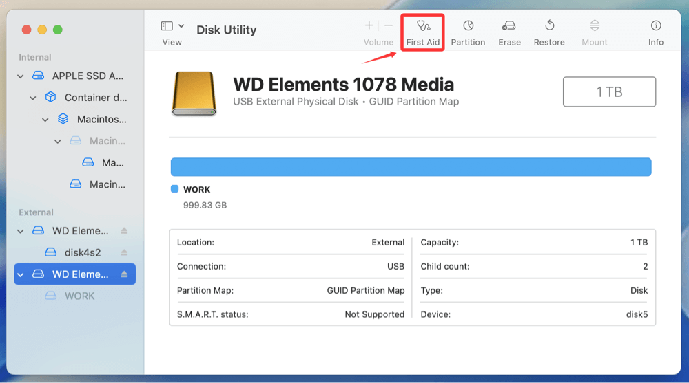 mount NTFS drive on macOS Tahoe 26