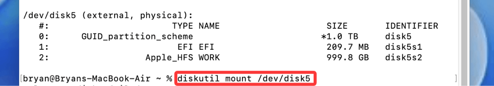 mount NTFS drive on macOS Tahoe 26