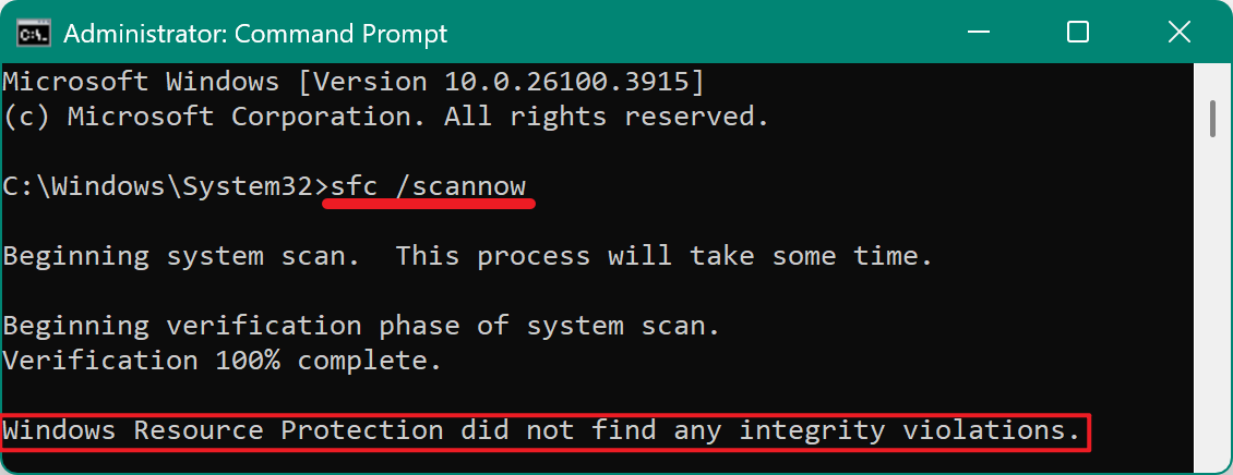 System Restore did not complete successfully