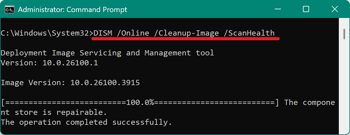 System Restore did not complete successfully