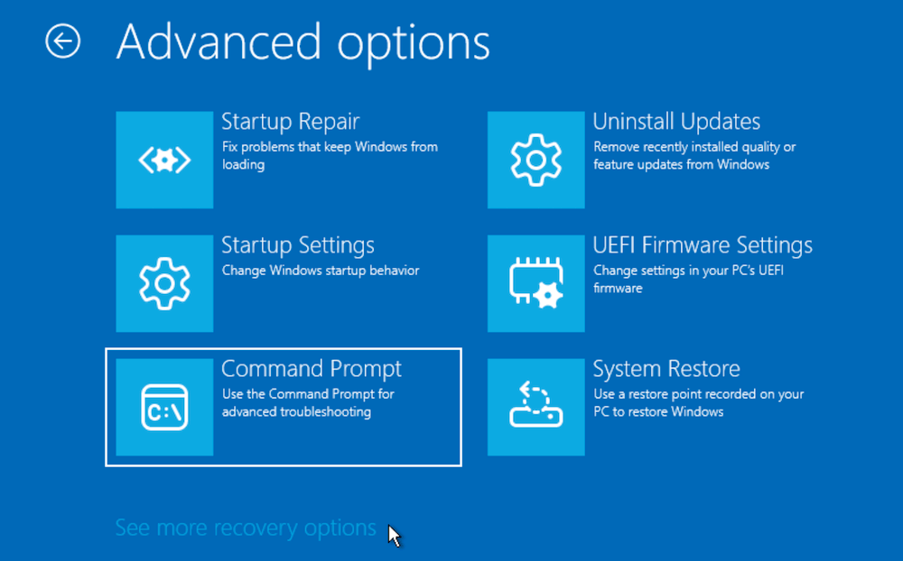 System Restore did not complete successfully