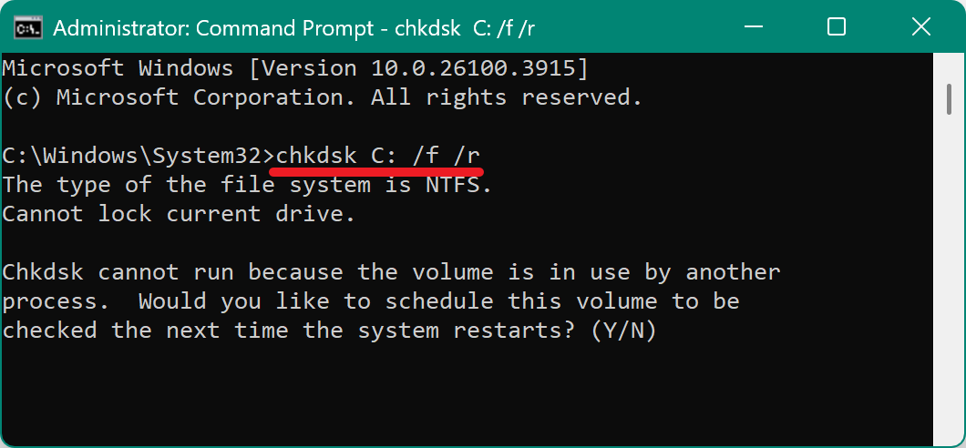 System Restore did not complete successfully