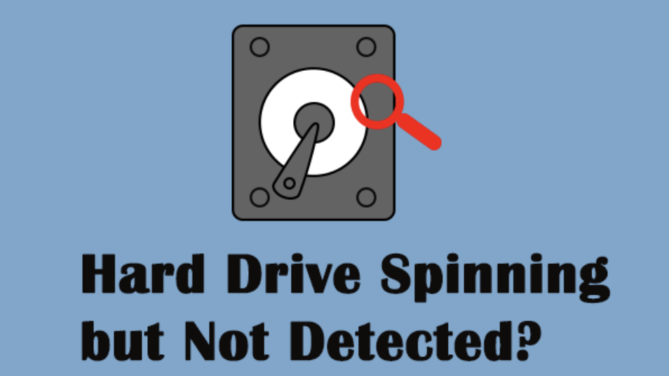Fix Hard Drive Spinning but Not Detected