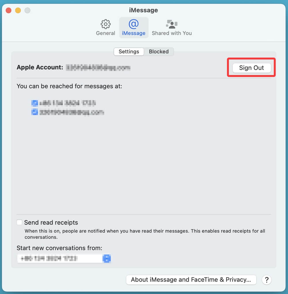 messages not syncing