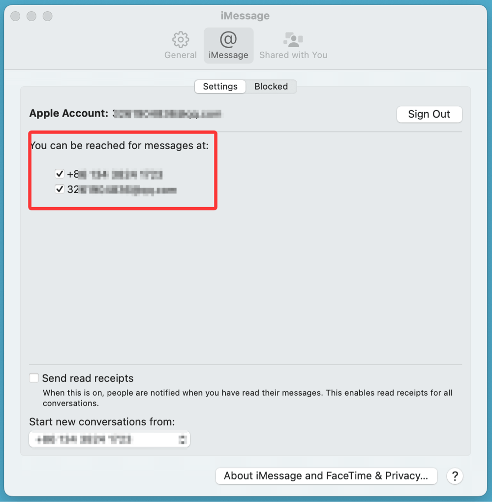 messages not syncing
