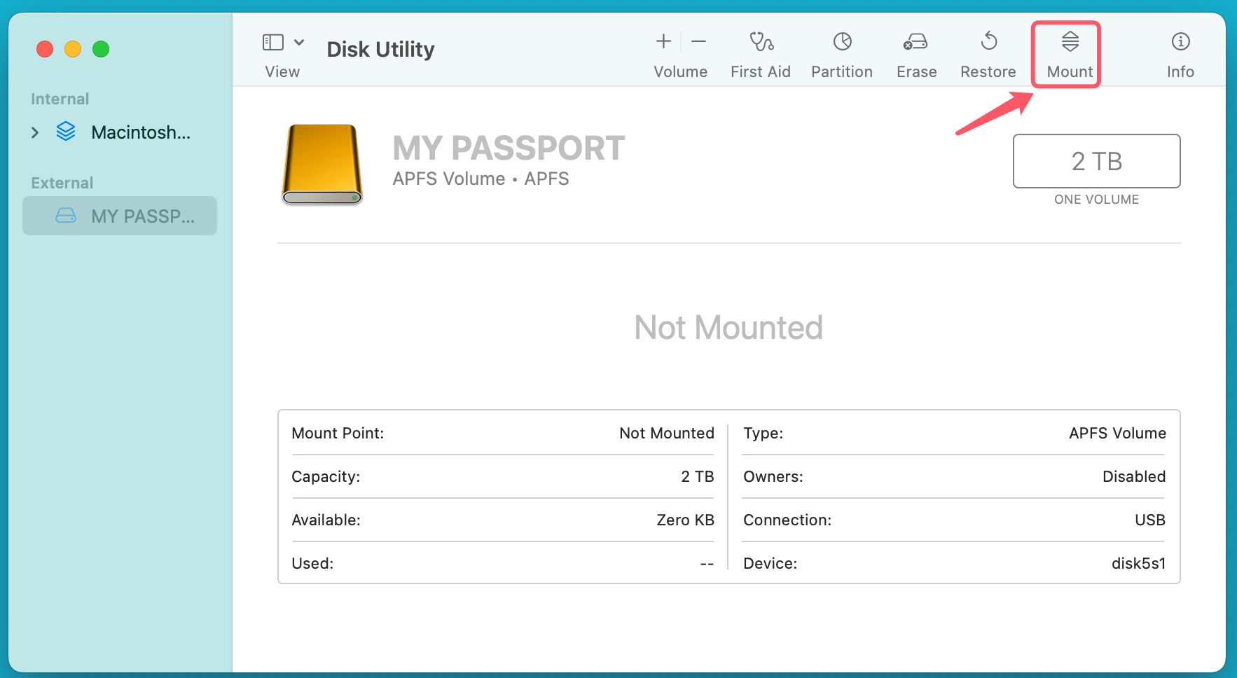 WD My Passport access denied