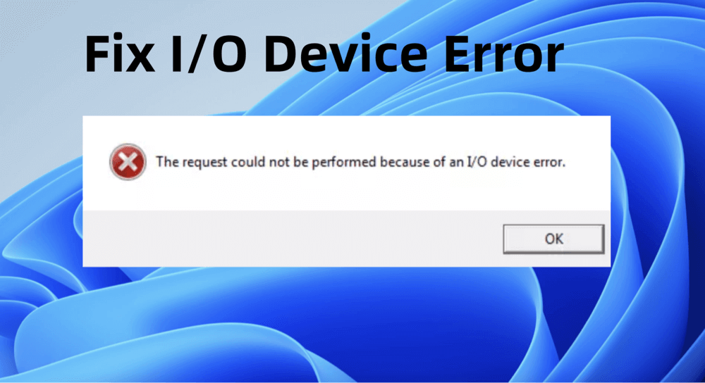 recover data from a device which has I/O device error