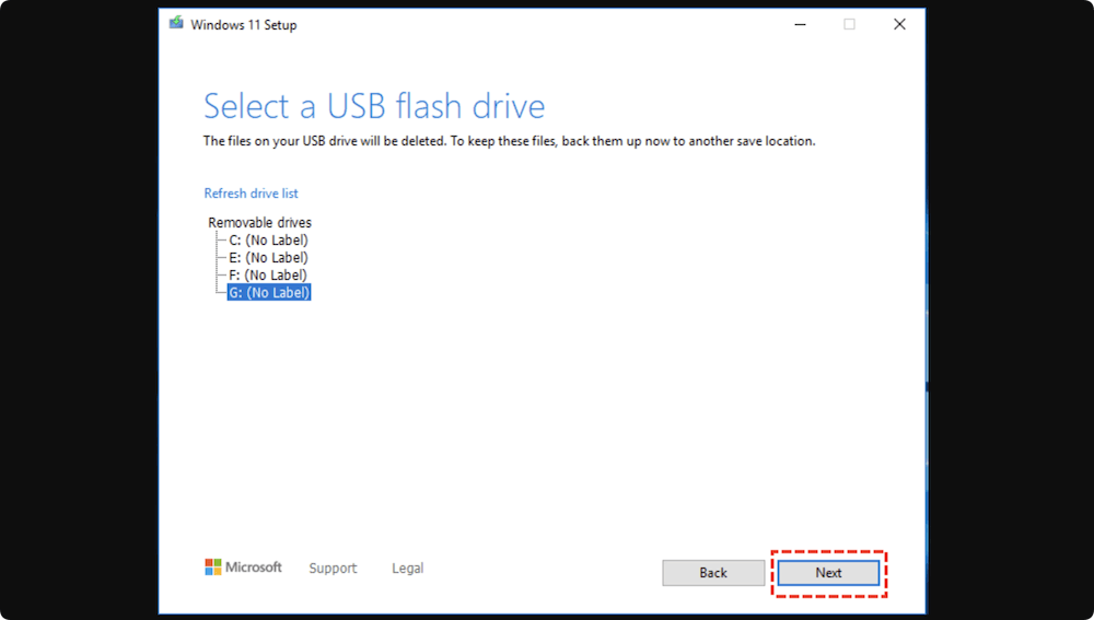 unable to reset your PC, a required drive partition is missing
