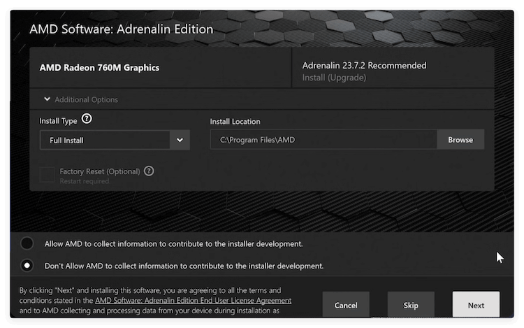 fix AMD-AGS-X64.dll missing error