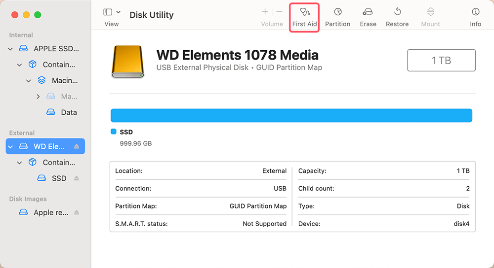 Use Disk Utility