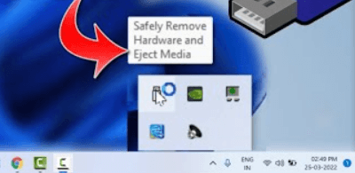 Use the Safely Remove Hardware Option