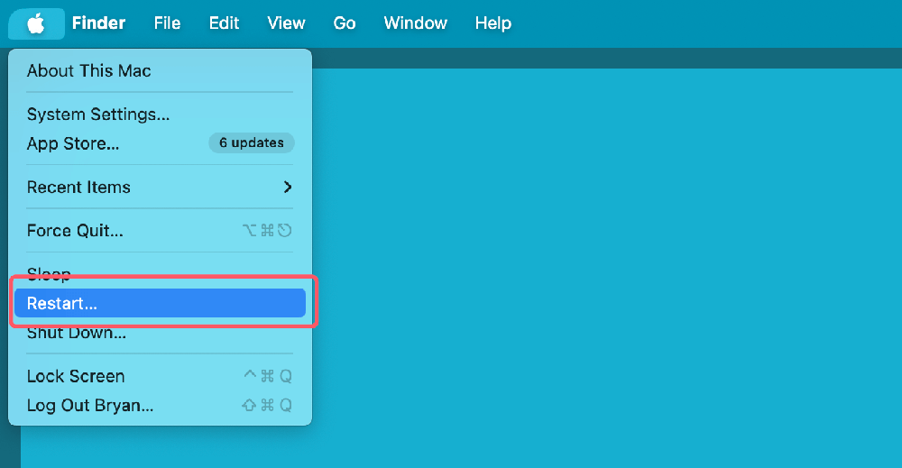 Restart Your Mac