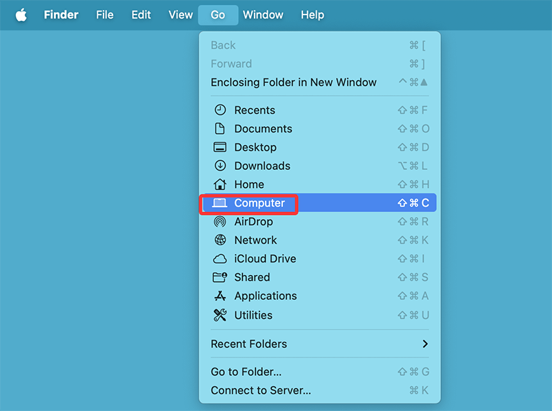 Open Finder > Go > Computer and see if the drive appears