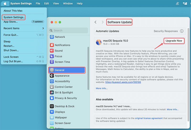 Check for Pending Updates
