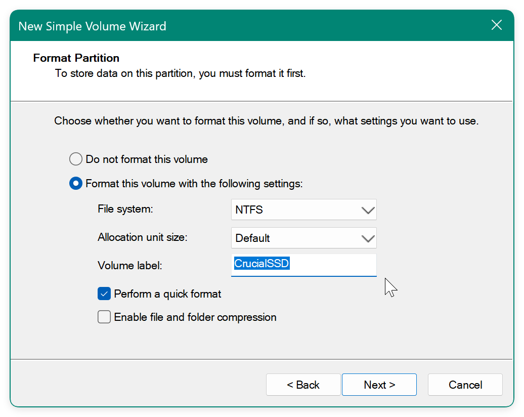 Crucial P3 SSD not showing up