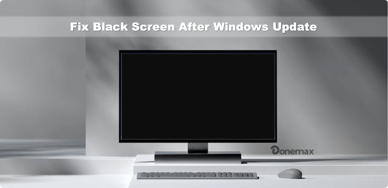 fix black screen after Windows update
