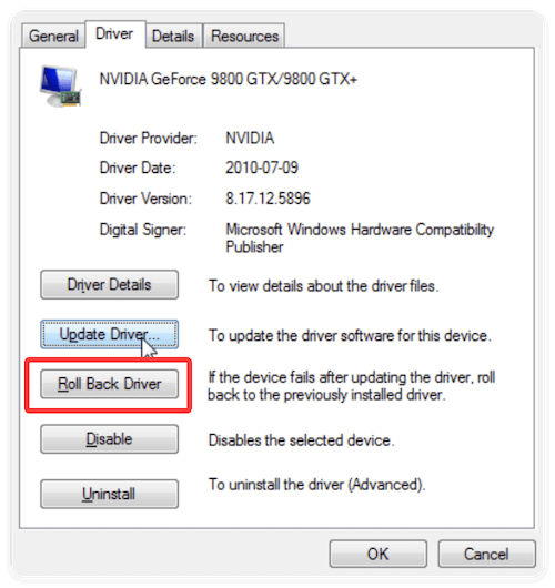 fix black screen after Windows update