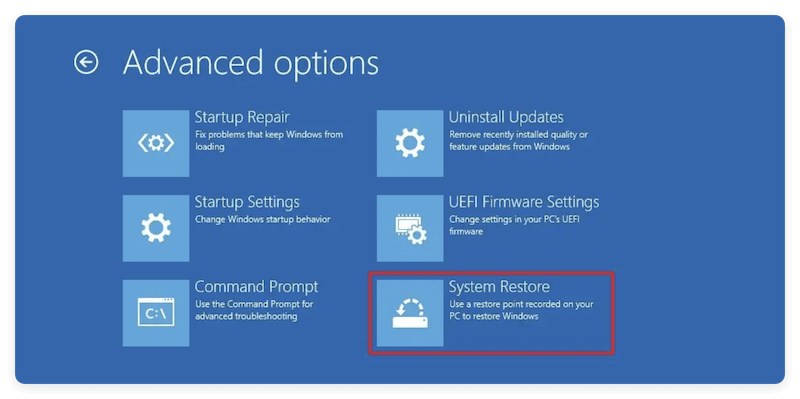 fix black screen after Windows update