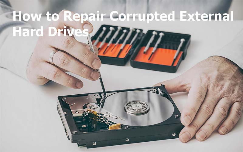 fix broken external hard drive