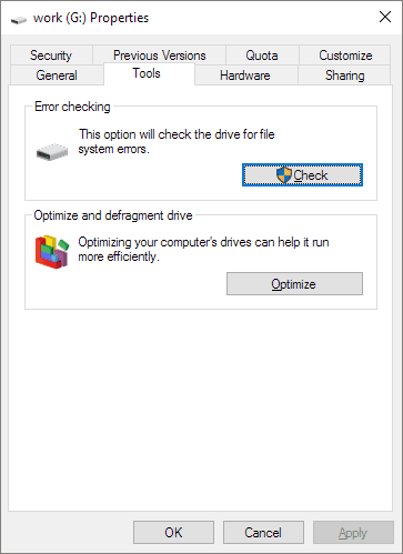 fix broken external hard drive