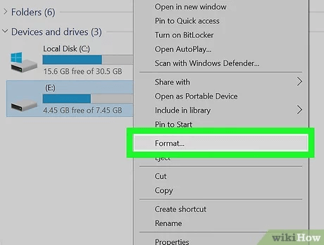 fix broken USB drive