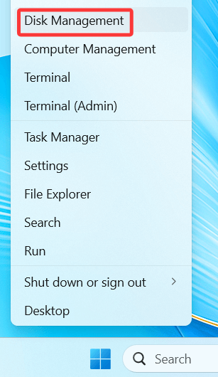 Open Disk Management