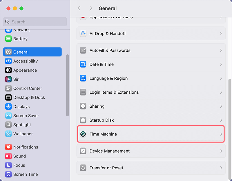 Steps to Set Up Time Machine