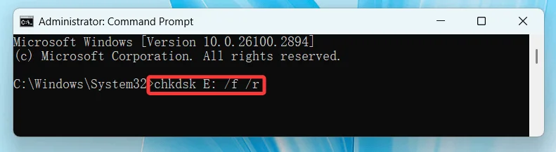 Check Disk Health and Perform Error Checking