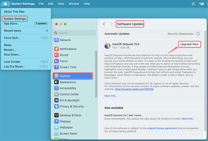 Check for macOS Updates