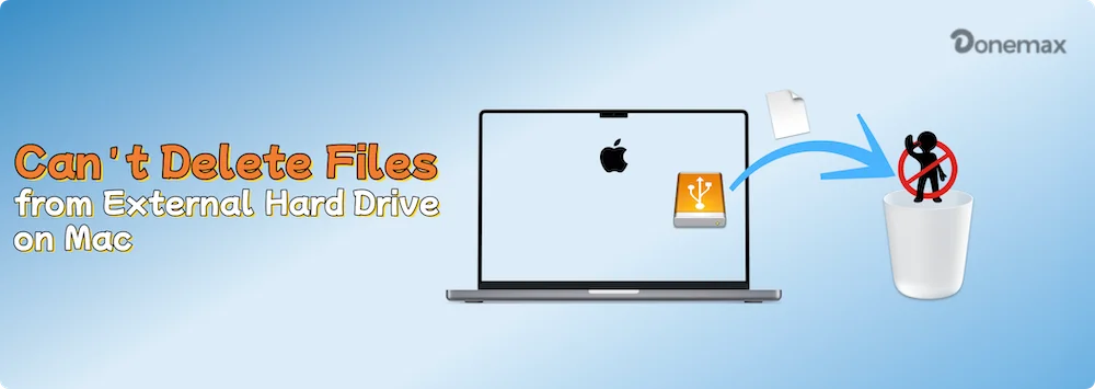 can't delete files from an external hard drive on Mac