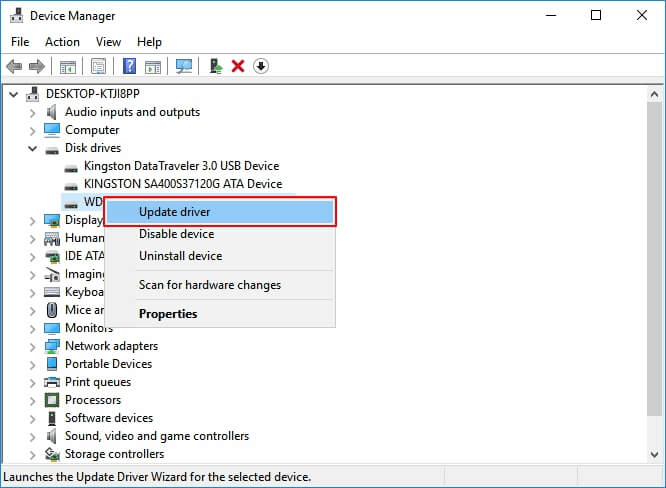 fix WD My Passport not detected on Windows