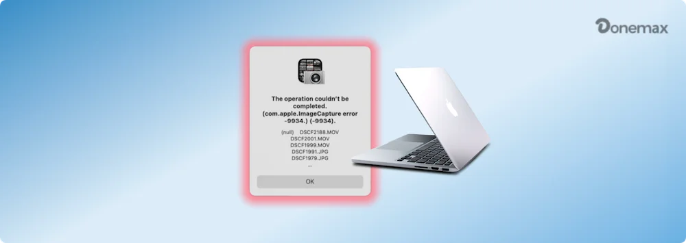 Image Capture Error Code 9934
