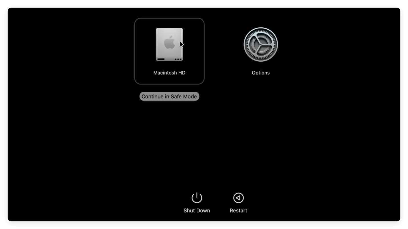 macOS Tahoe won't boot