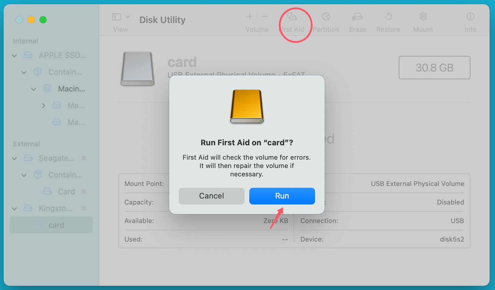memory card not working on Mac