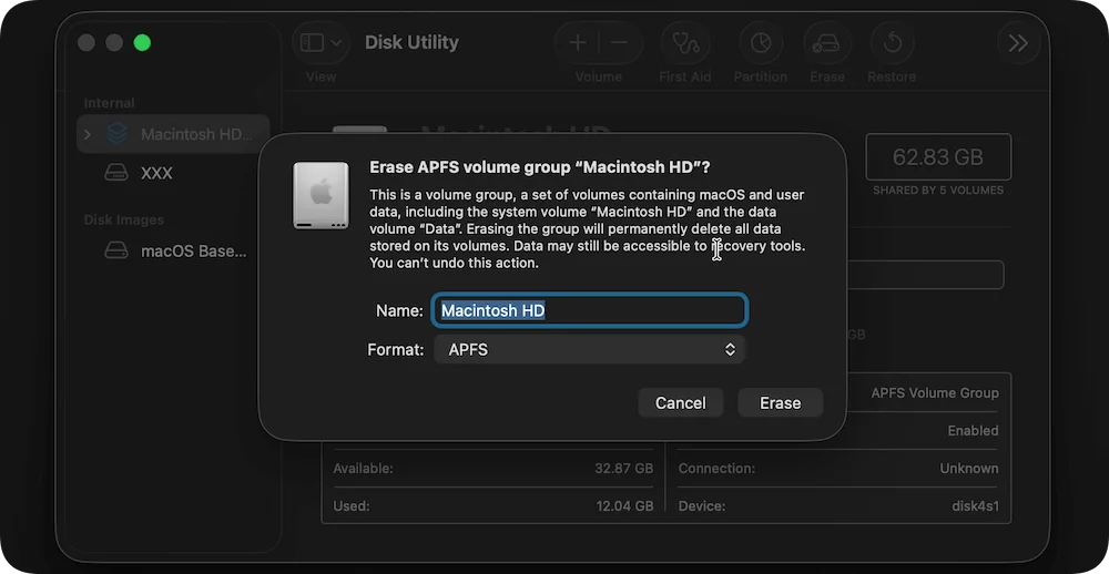 partition map error