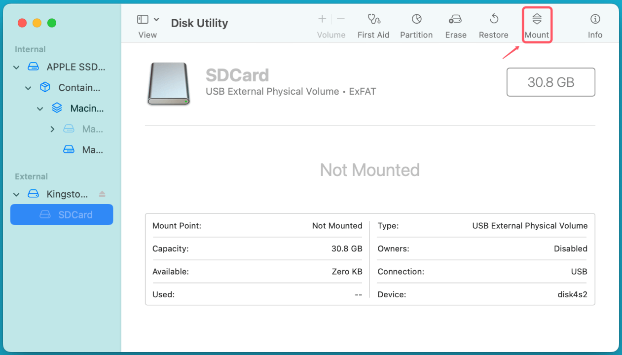 SanDisk memory card is not working