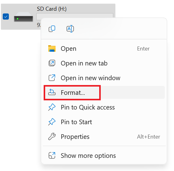 SD card access denied