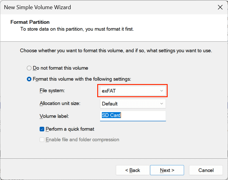 SD card access denied