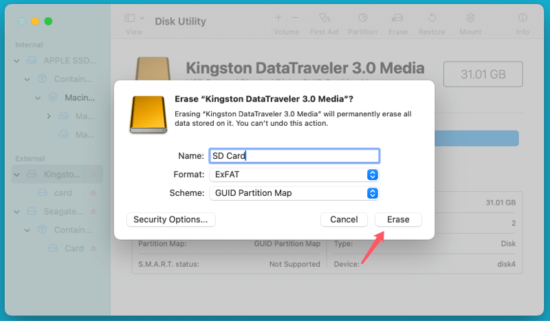 SD card access denied