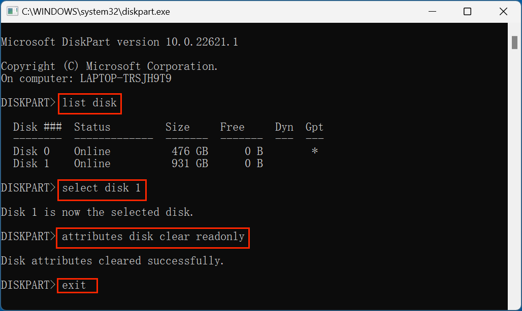 SD card access denied