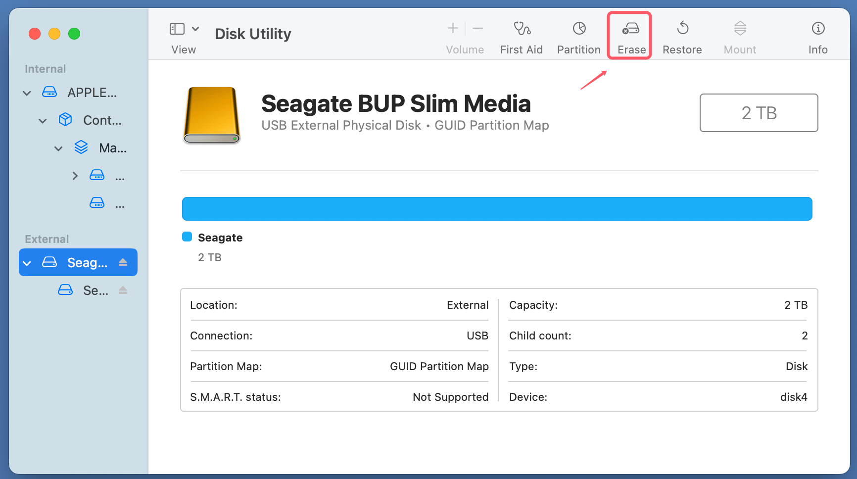 fix the Seagate Backup Plus read-only issue on Mac