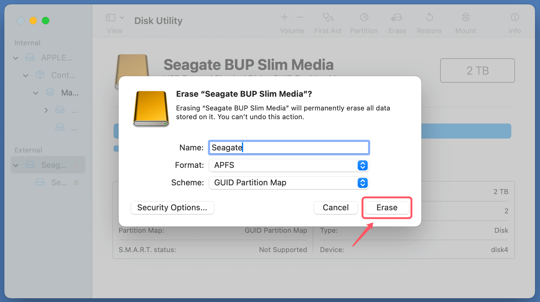 fix the Seagate Backup Plus read-only issue on Mac