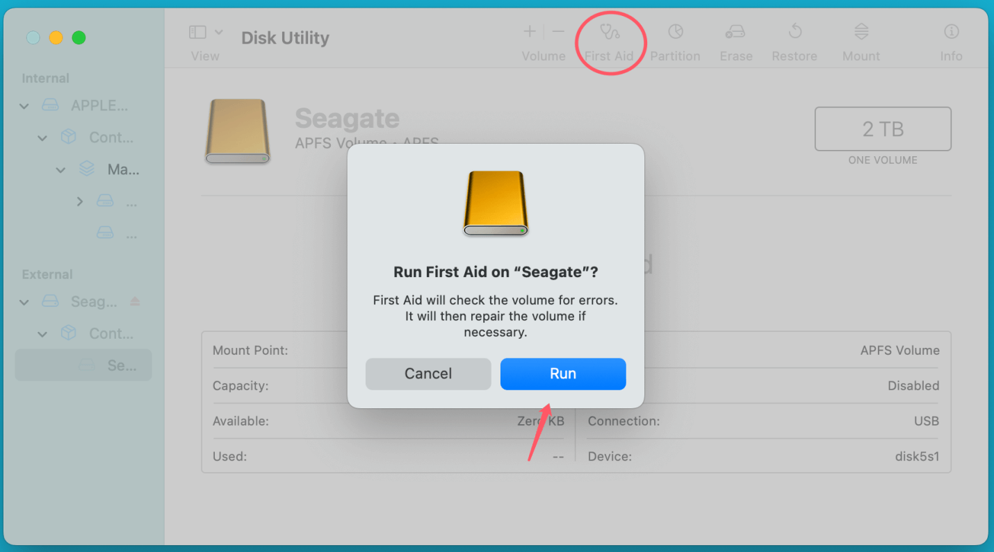 Seagate Expansion drive might not mount on macOS