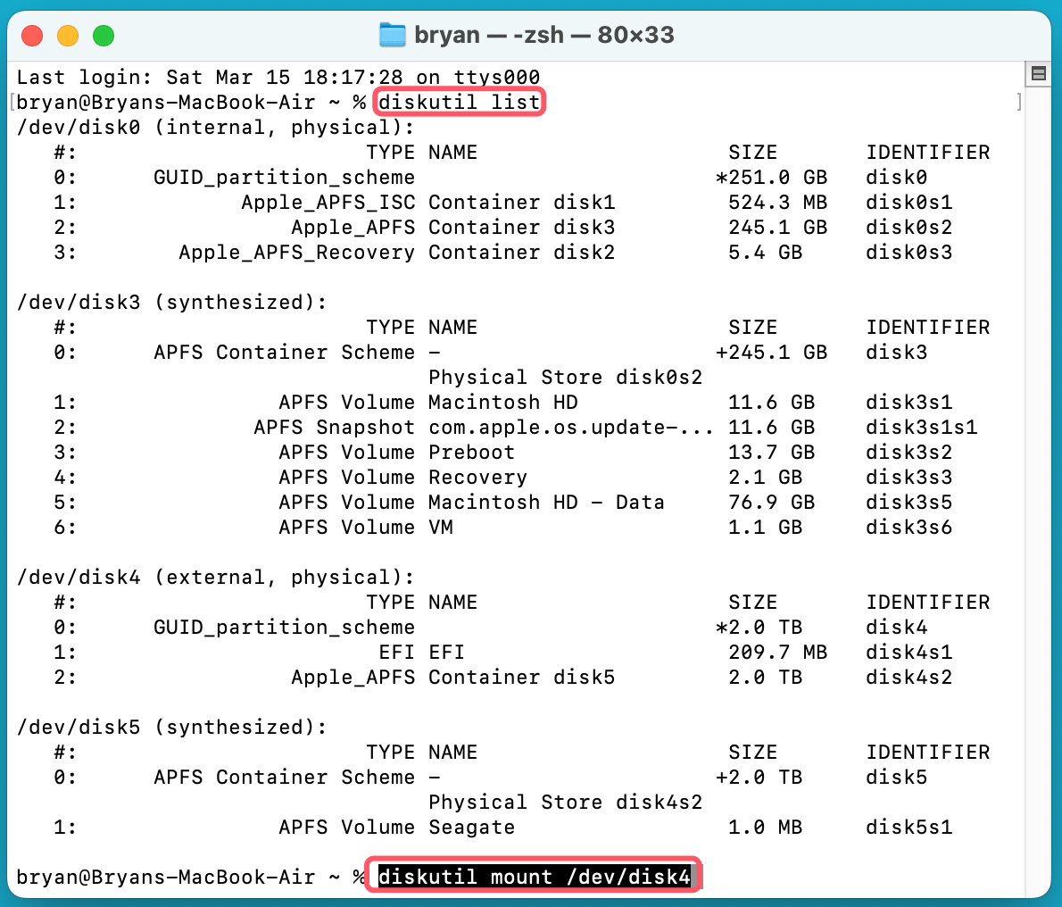 Seagate Expansion drive might not mount on macOS