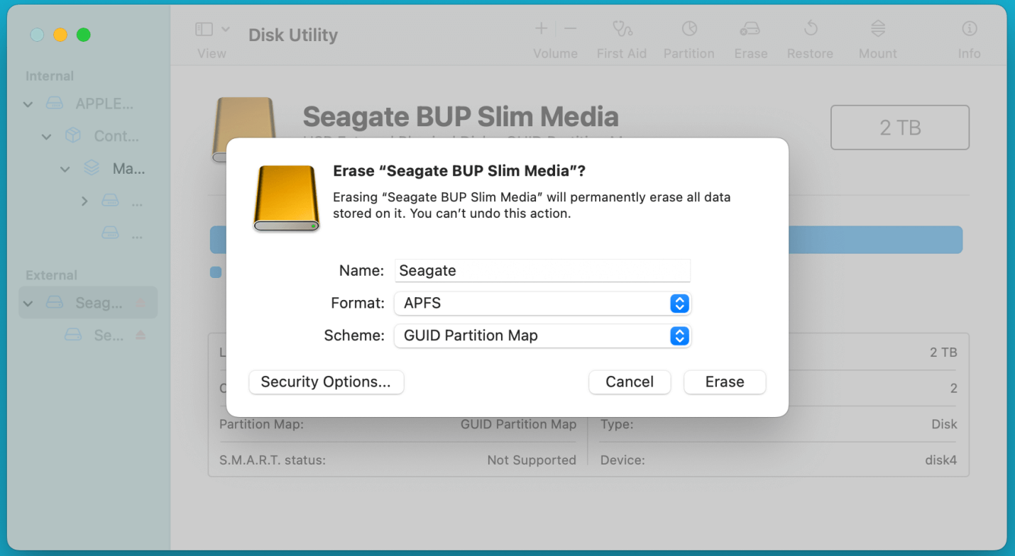 Seagate Expansion drive might not mount on macOS